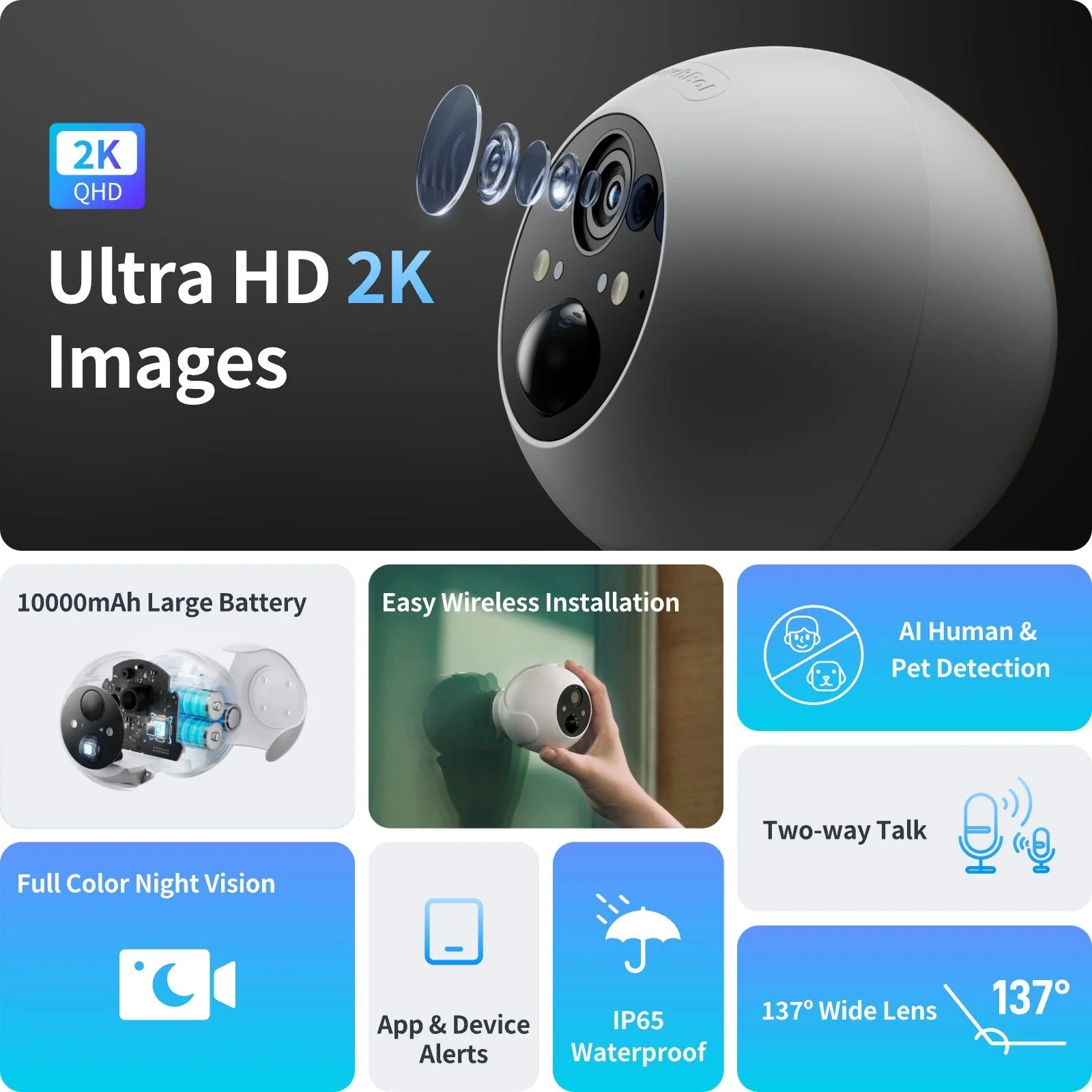 SwitchBot Outdoor Spotlight Cam 2K - Image 3