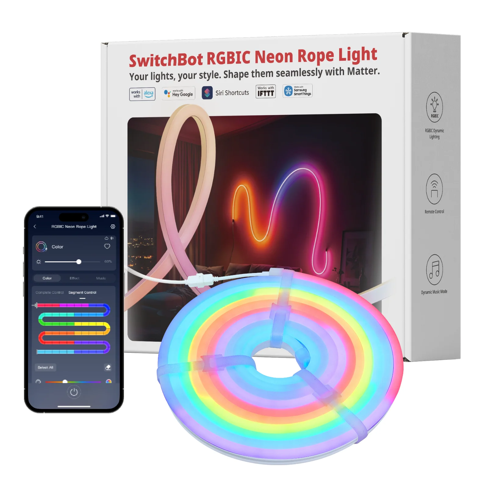 SwitchBot RGBIC Neon Rope Light - Image 10